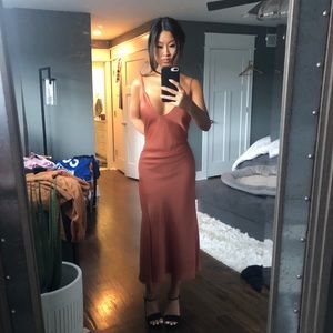 Bronze slip dress NWT